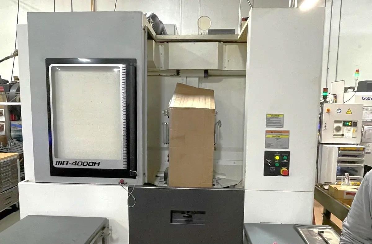 Used 2018 Okuma MB-4000H with Full 4th Axis Rotary Tbl., Tool Probing, High Press. Coolant Thru Spindle, Chip Conveyor, 64 Pos. ATC