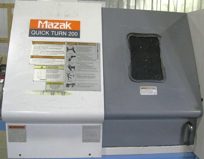 Used 2000 Mazak QT200 with Chip Conveyor, 8" Hydraulic Chuck, Tool Presetter