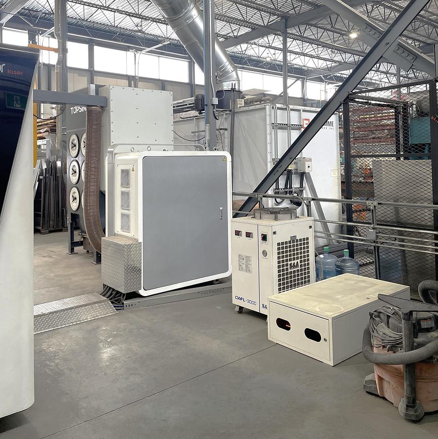 Used 2021 Bodor Model P3015T6 3 KW IPG Laser Cutting Machine with Tube Cutter