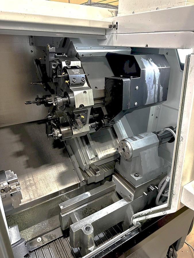 Used 2015 Haas ST-10Y with LIve Milling, Y Axis Capability, Tailstock, Tool Presetter, Chip Conveyor