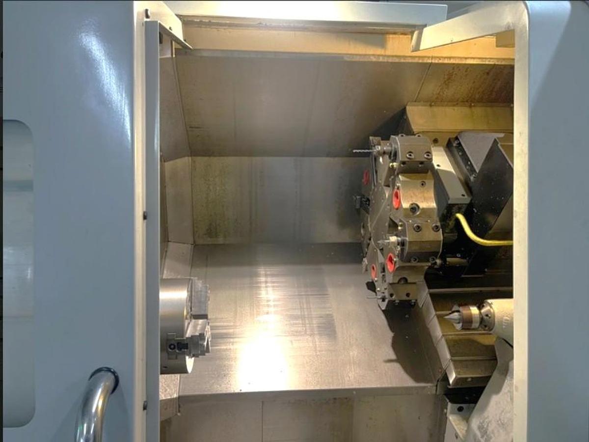 Used 2008 Haas SL-20T with Milling, Full C Axis, Tailstock, 8.3" Chuck, Chip Auger, 12 Pos. Turret, 2" Bar Capacity