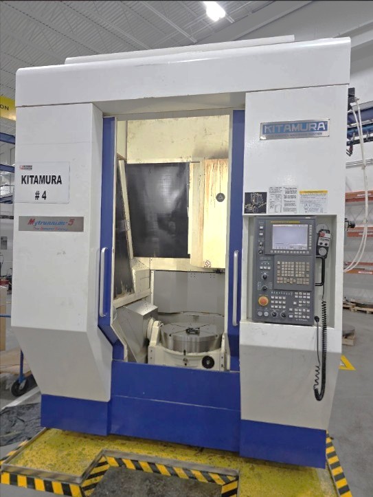 Used 2017 Kitamura MyTrunnion-5 Five Axis Trunnion Style VMC with 20,000 RPM, 50 Station ATC, 24" Diam Chuck, Coolant Thru Spindle, Conveyor