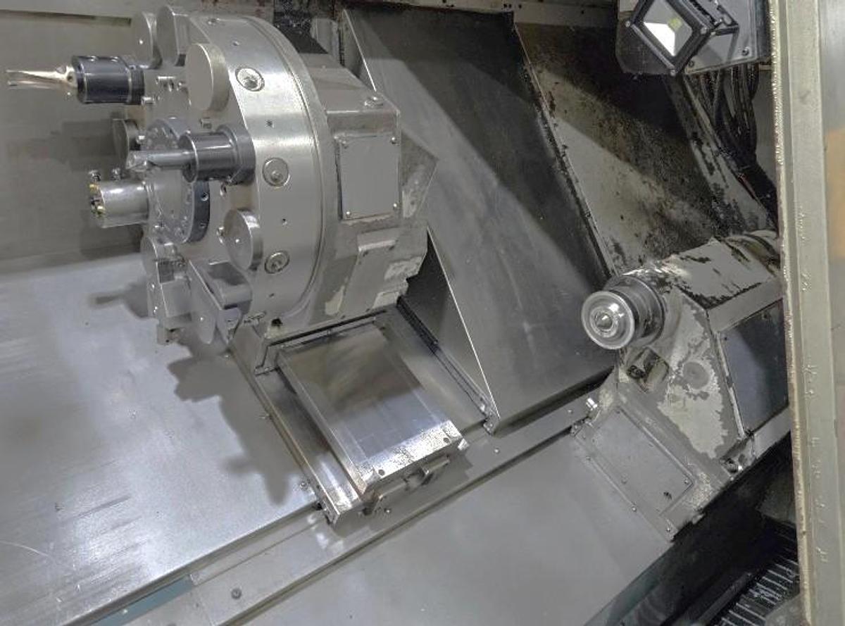 Used 2007 Okuma Captain L470M/1250 Big Bore OSP P-200L with Milling Capability and 3.5" Bar Capacity, Chip Conveyor, Tool Eye