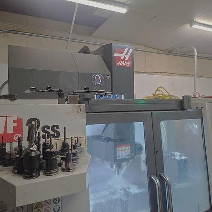 Used 2022 Haas VF-2SS, 4th & 5th Axis Pre-Wired, Haas Probing Tool & Part Probe, Prepped for Cool. Thru Spindle