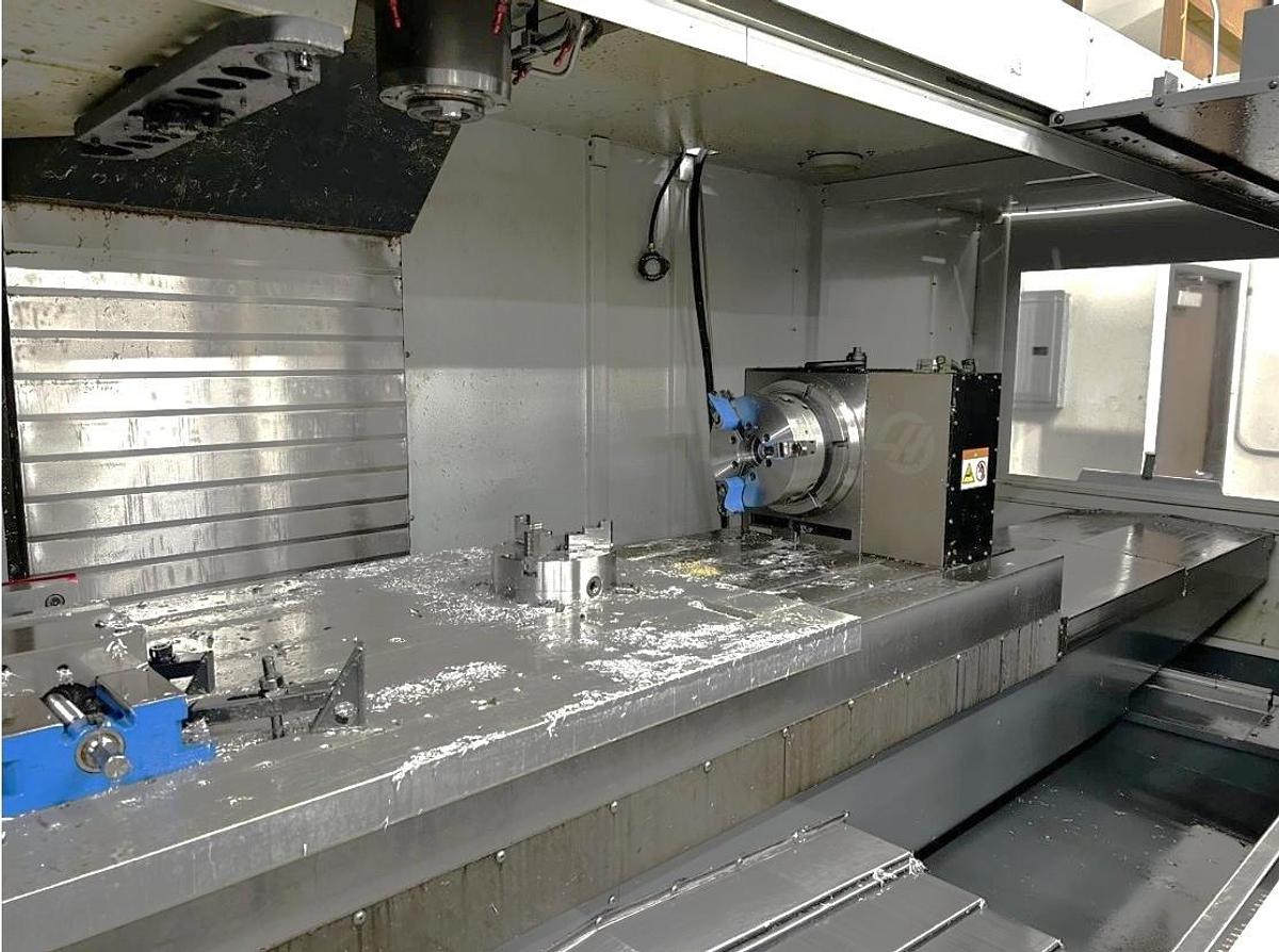 Used 2020 Haas VF-10/50 with Haas HRT310 4th Axis Tbl, Probing, Through Spindle Coolant, 7500 RPM, CAT 50
