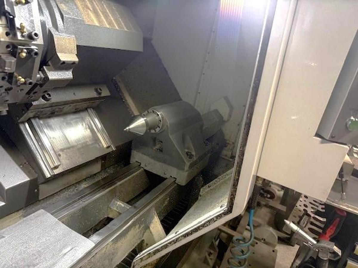 Used 2017 Haas ST-35 with Tailstock, Chip Conveyor, Parts Catcher, Toolsetter, 4" Bar Capacity, 31.75" sw, 26" cc, 40 HP, Geared Head