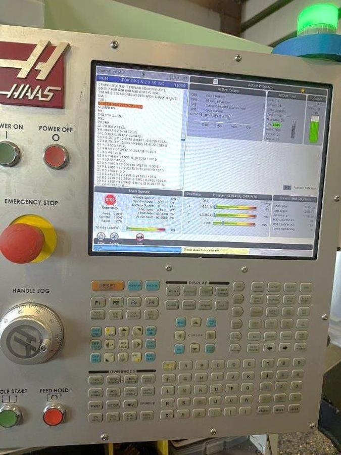 Used 2022 Haas VF3SS with 15,000 RPM, Programmable Coolant Nozzle, Chip Auger