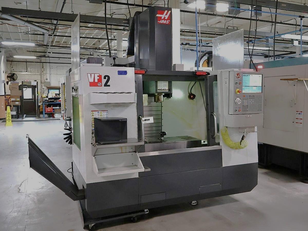 Used 2013 Haas VF2 with Probing, 4th Axis Drive, Chip Auger, 20 Station Carousel Style ATC