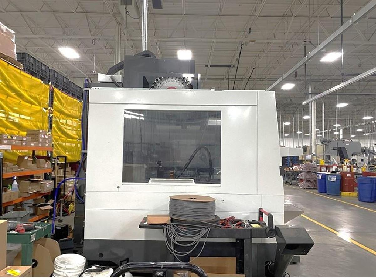 Used 2023 Haas VF8/40 w/ Midaco Pallet Changer, Hydr. Clamping, Extended Z Axis, Probing, 10,000 RPM, Prep for Coolant Thru Spindle