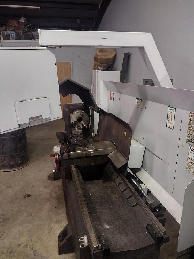 Used 2012 Haas TL-2 with 3" Big Bore Option, Tailstock, 10" 3 Jaw Chuck, Tool Post, Chuck Guard, Manual Hand Wheels