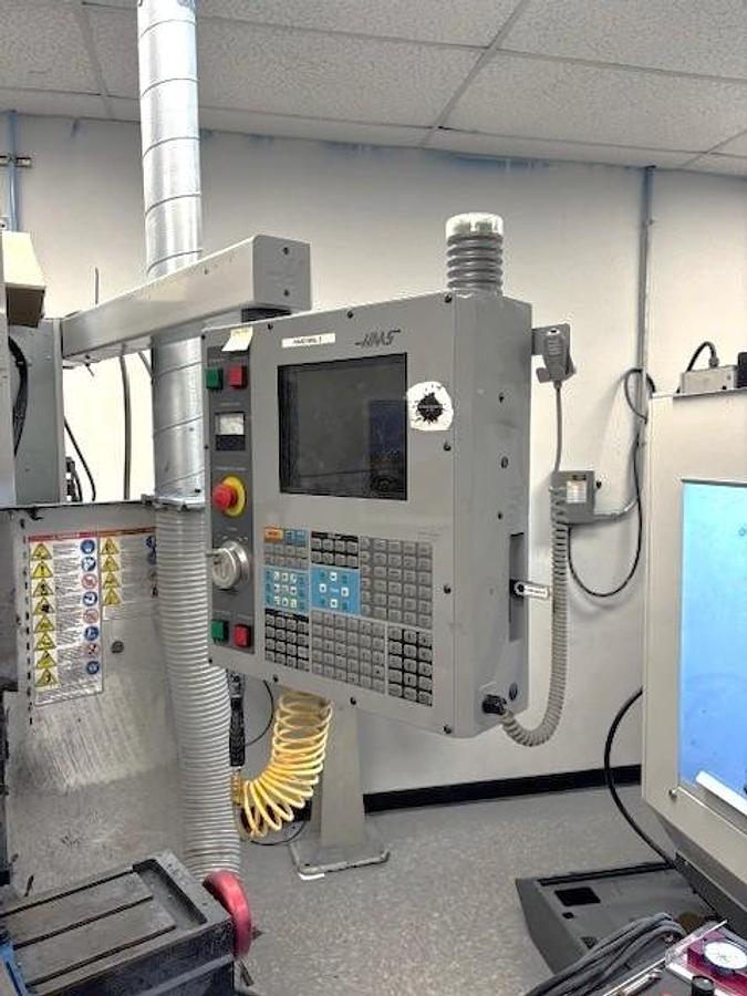 Used 2004 Haas TM-1 with Haas HA-5C Collet Indexer, 4th Axis Drive, Hand Wheels, Single or Three Phase Power, NO TOOL CHANGER or Coolant Tank