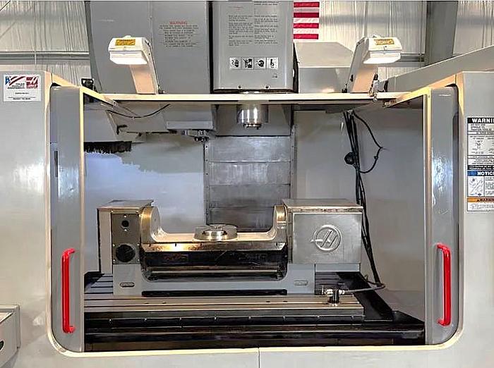 Used 2005 Haas VF5/50 VMC with 50 Taper, Haas 4/5th Axis Trunnion Table, Coolant Thru Spindle, Probing