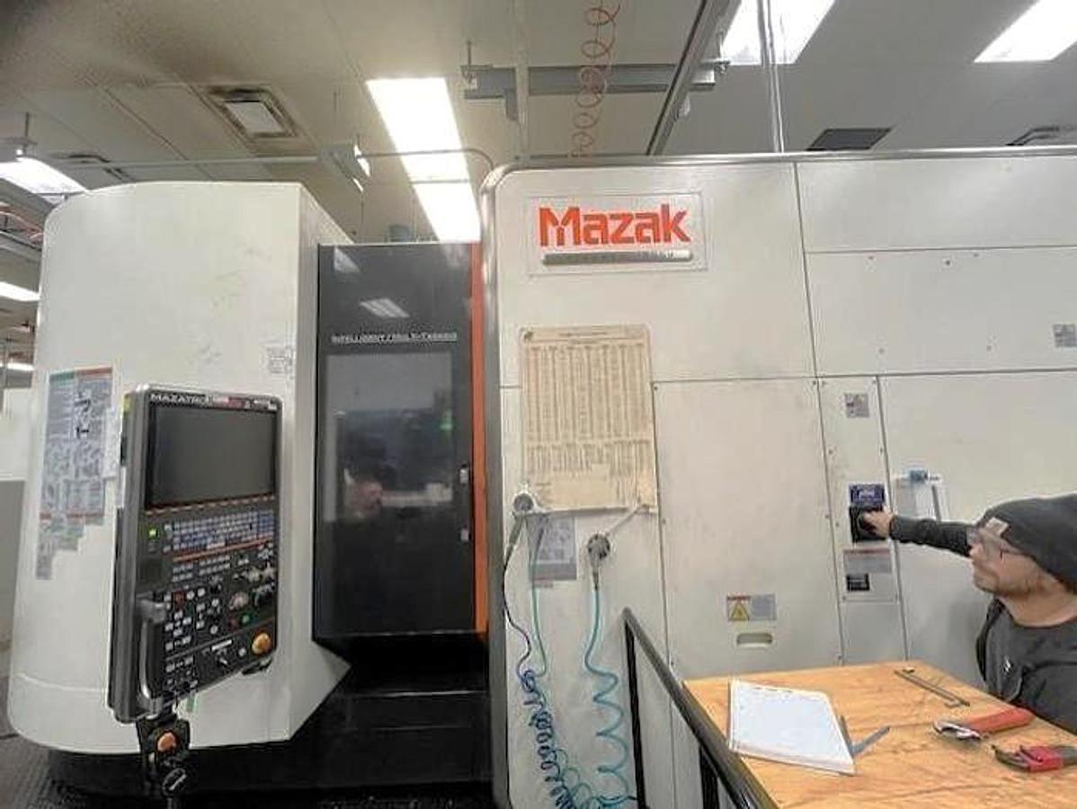 Used 2012 Mazak Integrex i-500V 5 Axis with 2 Pallet Changer, 80 Station ATC, HPC 1000 PSI, Full 4th Rotary, Probing