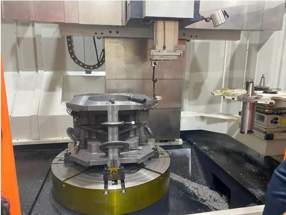 Used 2020 DMTC CGK5112JD 2 Axis CNC VTL with 8 Station ATC, 40" 4 Jaw Manual Chk, Fanuc 0i-TF Plus Control, 47.2" Swing