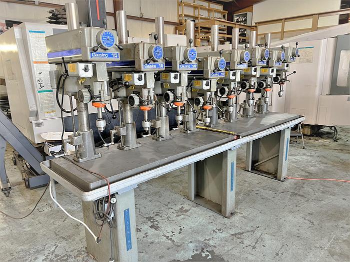 Used 2007 Clausing 15" (8) Spindle Drill Presses - All Model 1667