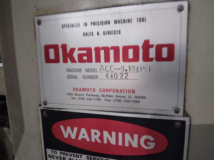 Used Okamoto ACC 618 DX Surface Grinder