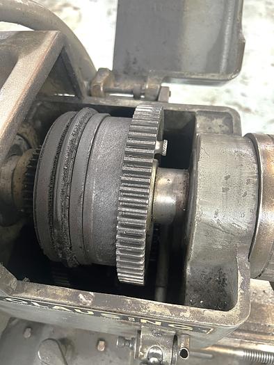 Used 1997 Clausing 5429 Engine Lathe 13" x 35" Capability, Steady Rest, Tailstock, 6" Chuck, Pedestal Cabinet Mount