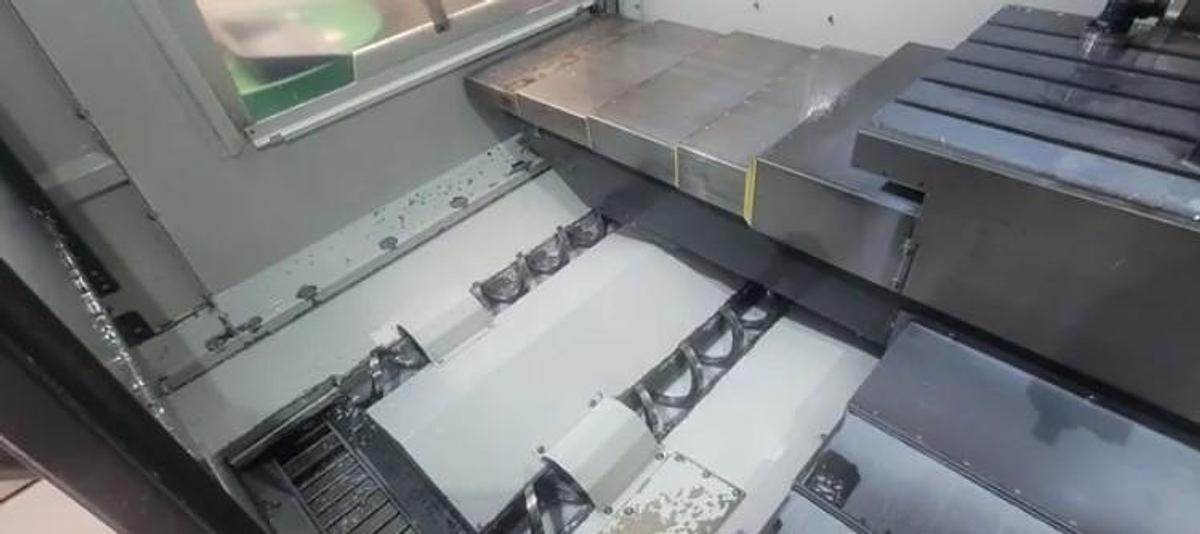 Used 2016 Haas VF4SS with Haas HRC-160 4th Axis Rotary Table, 40 Station ATC, Renishaw Probing, Pcool, 12,000 RPM