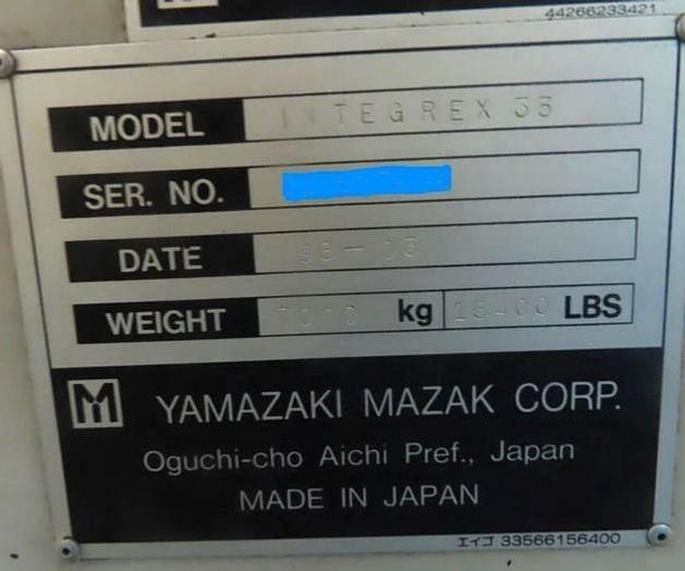 Used 1998 Mazak Integrex 35Y/1500
