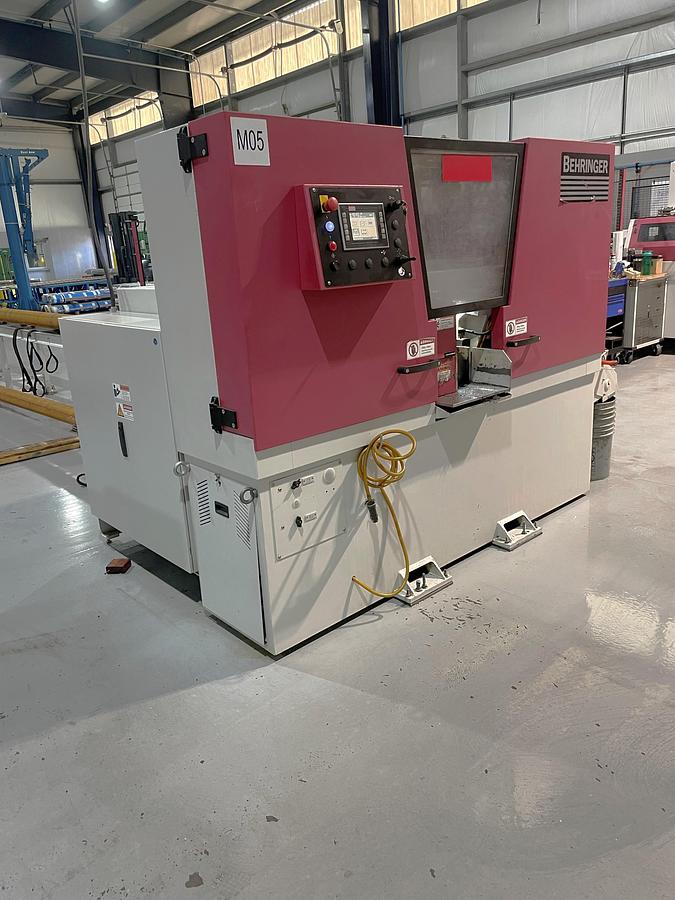 Used 2018 Behringer HBE321A Fully Automatic Horizontal Band Saw, 12.6" Round Capacity