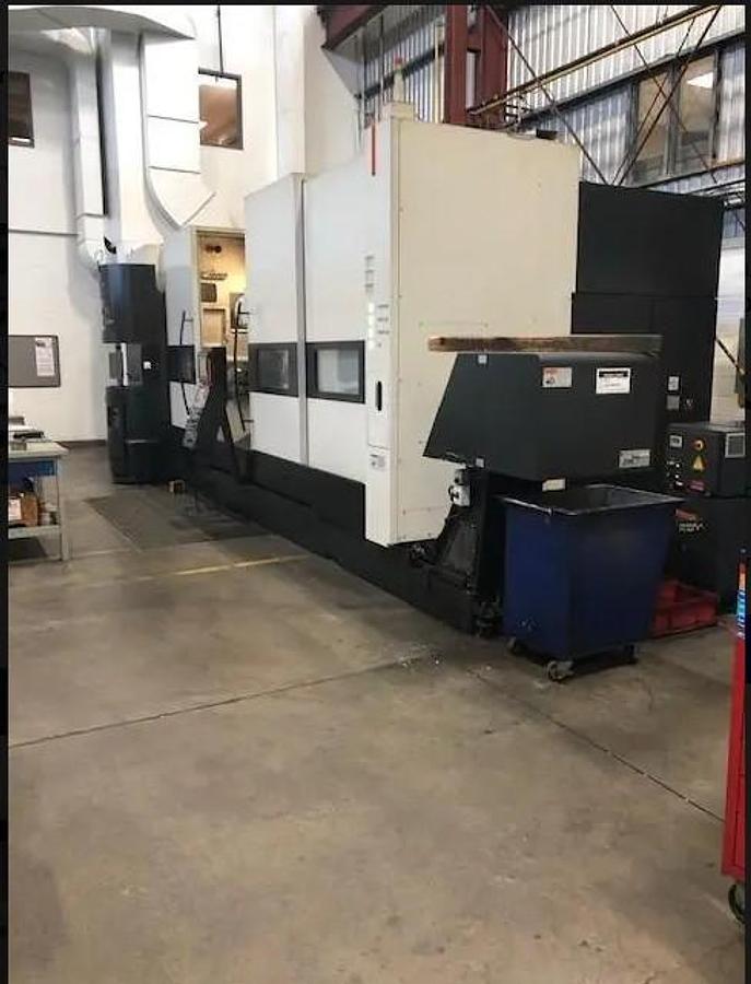 Used 2007 Mazak Integrex e-500H/3000 with Tailstock, 80 Tool ATC, Milling, Y Axis, B Axis, Steady Rest, High Press. Coolant, 120" Centers
