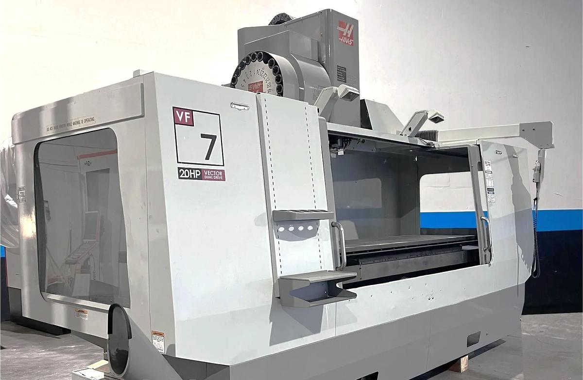 Used 2006 Haas VF-7/40, 24 Station Side Mounted ATC, 4th Axis Drive, TSC Prepped, High Speed Machining, 7500 RPM