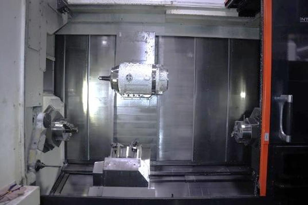 Used 2011 Mazak Integrex i-200ST/1500 with Subspindle, Lower Turret, 36 Station ATC, Mazatrol Matrix 2 Control