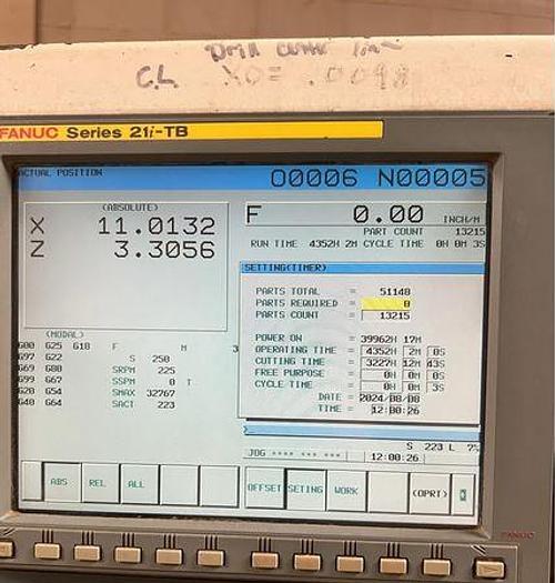 Used 2006 Doosan Puma 300C 2 Axis CNC Lathe - 4" Bar Capacity !!