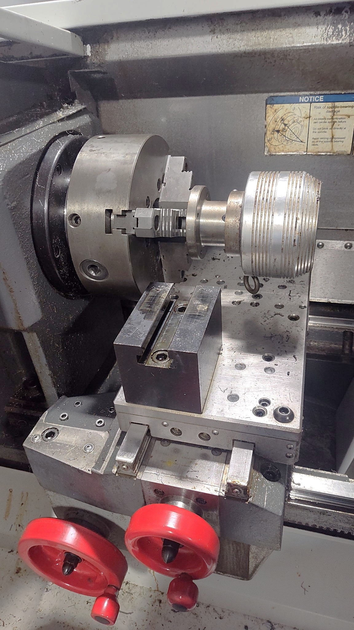 Used 2010 Haas TL-2 with 3" Bore, Steady Rest, Full Enclosure, Tailstock, Tool Post, 10" Chuck, Only 177 Feed Cut Hours