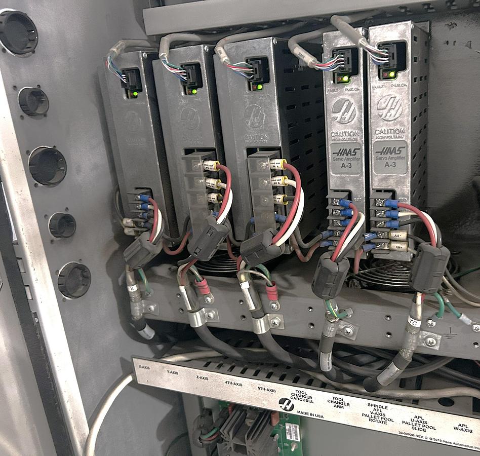 Used 2019 Haas EC-1600ZT with Extended Z Axis Travel, 7500 RPM, Integrated 4th Axis Platter, TSC, Renishaw Probing, 30 ATC