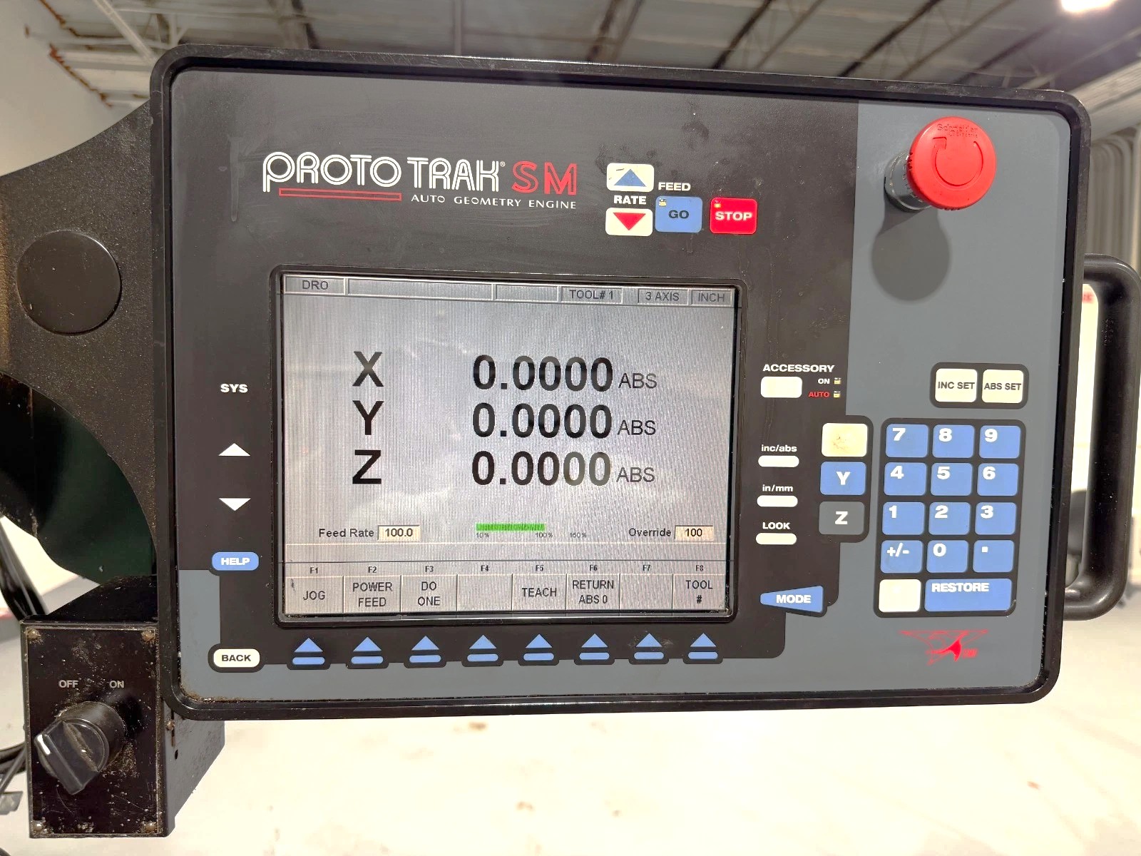 Used 2003 Southwestern Industries Trak K3 3-Axis CNC Mill with Upgraded Prototrak SM Series Control in 2017, R8 Spindle, 6" Kurt Vise, Collets, Conversation Programming