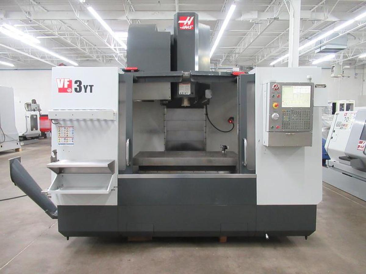 Used 2012 Haas VF-3YT/40 with Coolant Thru Spindle, Haas Probing, 40 Station SMATC, Auger, Pcool