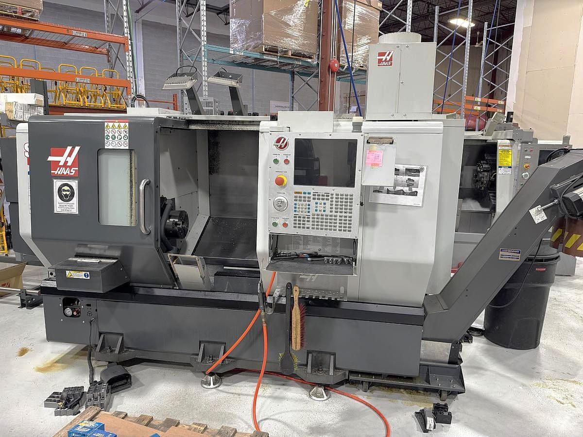 Used 2018 Haas ST-20 Chucker, 8" Chuck, Tool Presetter, Parts Catcher, Chip Conveyor, Bolt on Turret