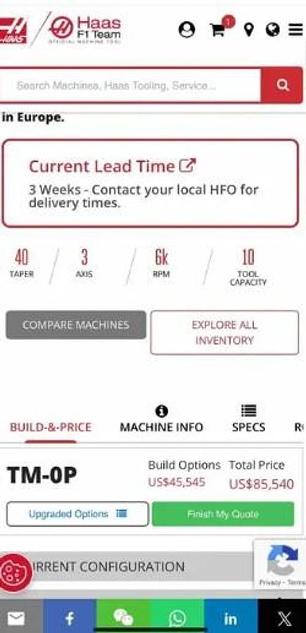 Used 2022 Haas TM-0P, 4th & 5th Axis Drives, WIPS Renishaw Part & Tool Probe, High-Speed Machining, Dynamic Work Offsets, Rigid Tapping, High-Flow Coolant Pump, Programmable Coolant Nozzle, Single or Three Phase