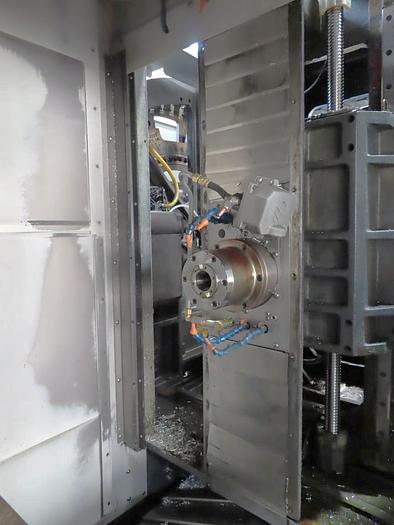 Used 2012 Haas EC-400PP with 6-Pallet Pool, 8100 RPM, 70 Station ATC, Full 4th Axis, Coolant Thru Spindle, Tombstones