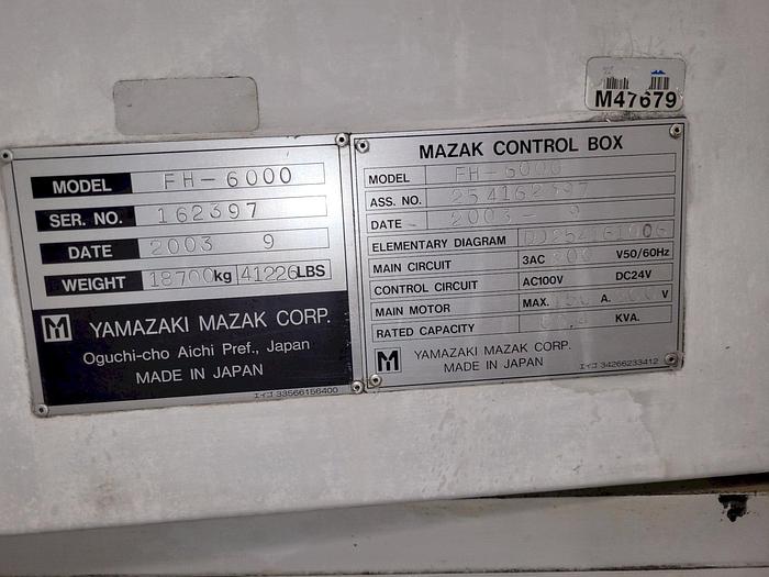 Used 2003 Mazak FH6000