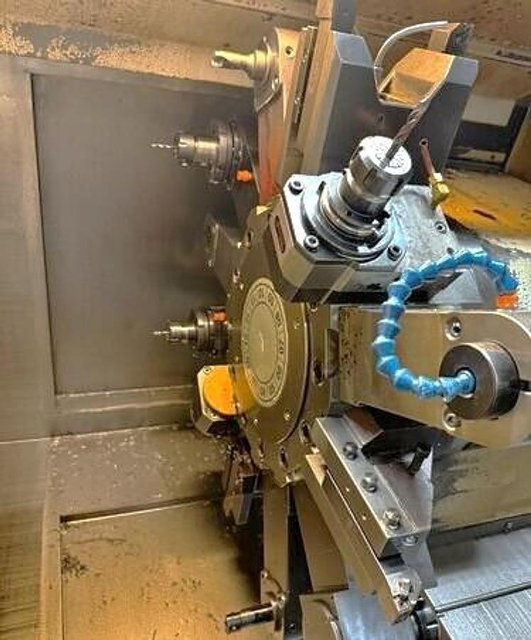 Used 2009 Mazak Nexus QTN 350-II MSY/650 with Barfeed, Chip Conveyor, Parts Catcher, Exit Conveyor