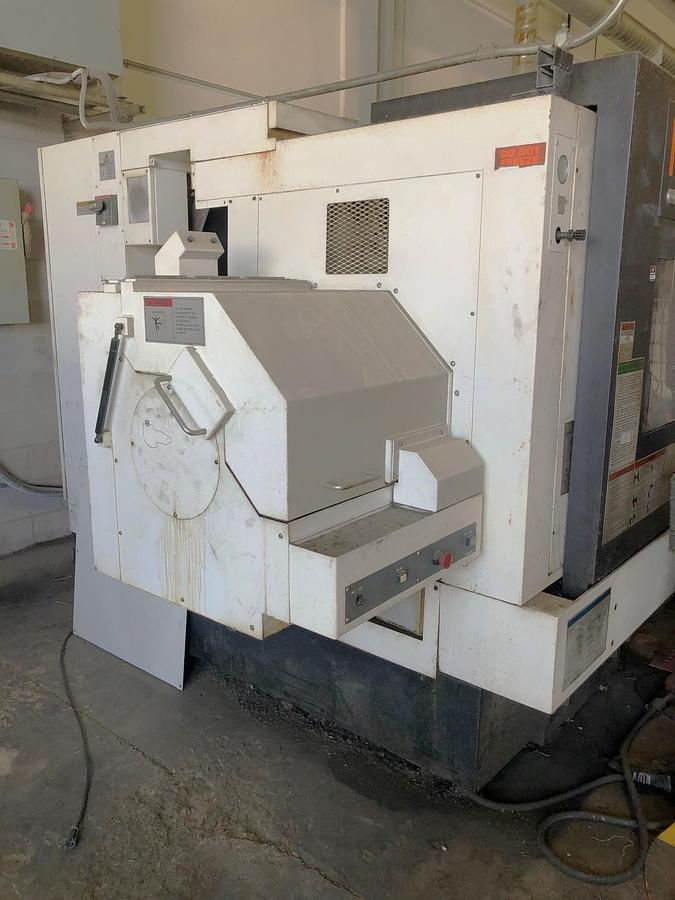 Used 2012 Mazak Nexus QTN 450-II/2000 with 7.24" Bore, 6.5" Bar Capacity, Hydr. Steady Rest, 19.7" Hyd Chuck, Tailstock, Chip Conveyor