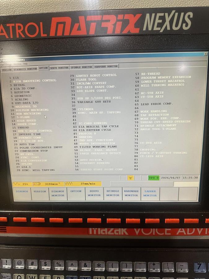 Used 2006 Mazak Nexus QTN 100-II M with Full C Axis Milling, Chip Conveyor, LNS Short Barfeed, Parts Catcher, Tailstock, Tool Eye
