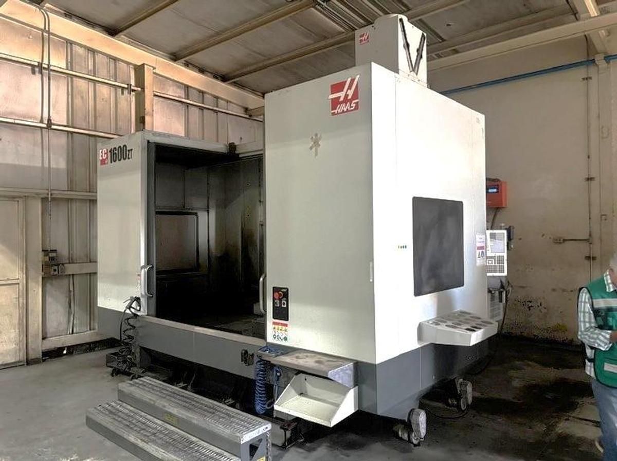 Used 2019 Haas EC-1600ZT with Extended Z Axis Travel, 7500 RPM, Integrated 4th Axis Platter, TSC, Renishaw Probing, 30 ATC