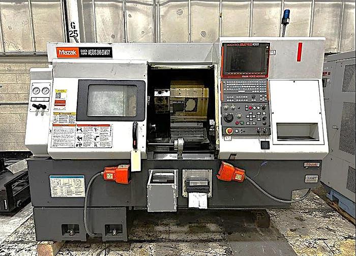 Used 2007 Mazak Nexus QTN 200-II MSY with Barfeed, Chip Conveyor and Parts Catcher