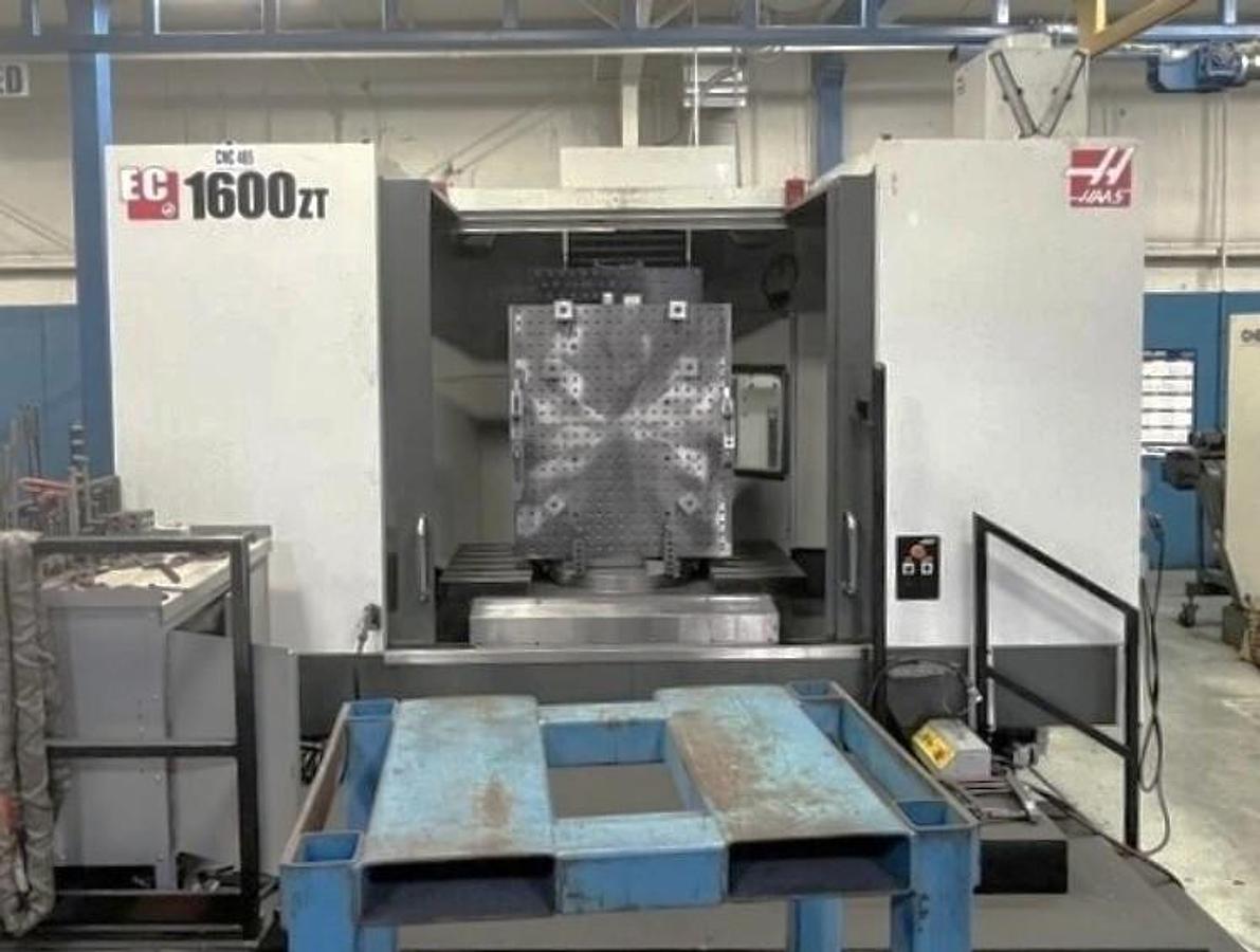 Used 2015 Haas EC-1600ZT with Built in 4th Axis Rotary Table, 50 ATC,