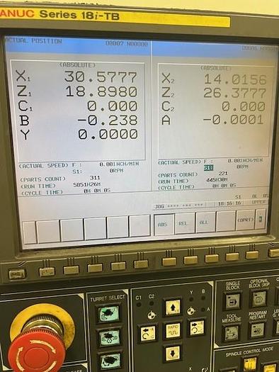 Used 2006 Doosan Puma MX2500ST 9 Axis Mill/Turn Center w/ Pendulum B Axis Head, Milling, Y Axis, Subspindle, Lower Turret
