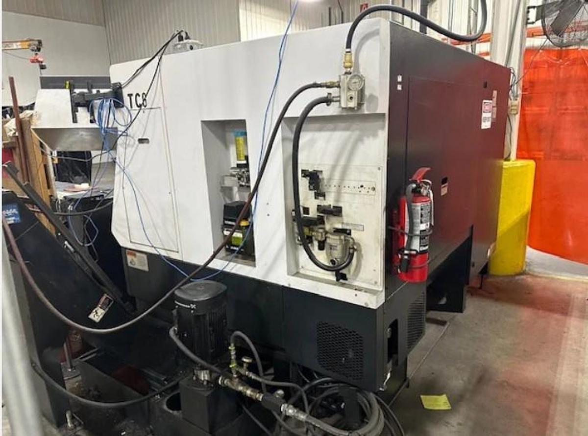 Used 2008 Mazak Nexus QTN 250-II M with Matrix Nexus Control, C Axis Milling, 10" Hyd Chk, Conveyor, HPC