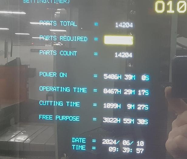 Used 1990 Kuraki KBT-11WDX CNC Table Type Horizontal Boring Mill