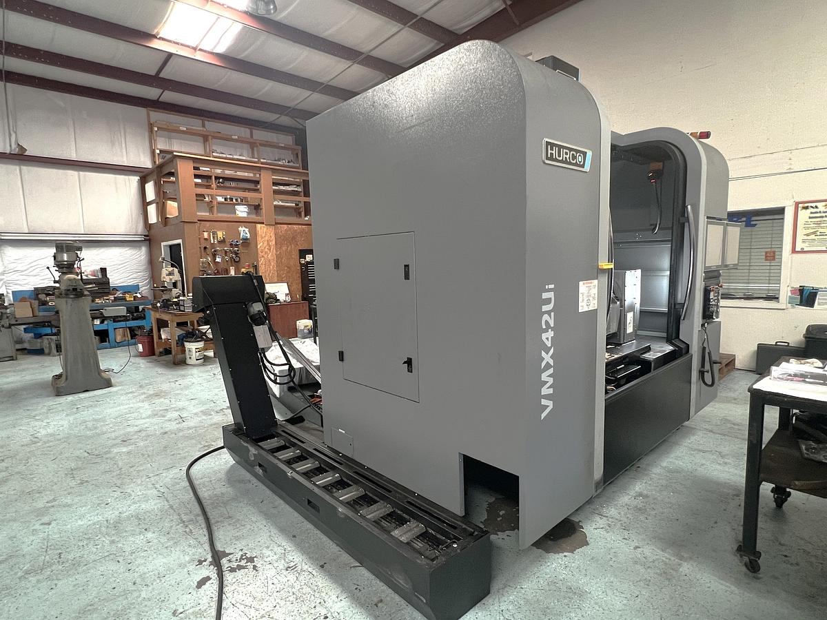 Used 2016 Hurco VMX-42Ui Full 5 Axis Trunnion Style VMC with Tool & Part Probing, Coolant Through Spindle, True 5 Axis