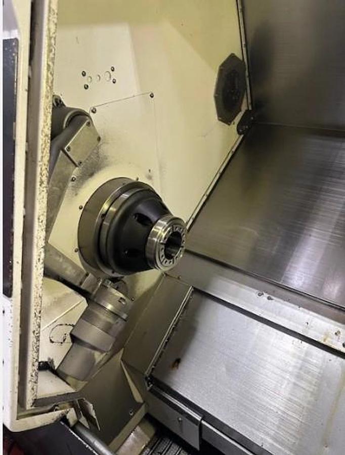 Used 2008 Mazak Nexus QTN 250-II M with Matrix Nexus Control, C Axis Milling, 10" Hyd Chk, Conveyor, HPC