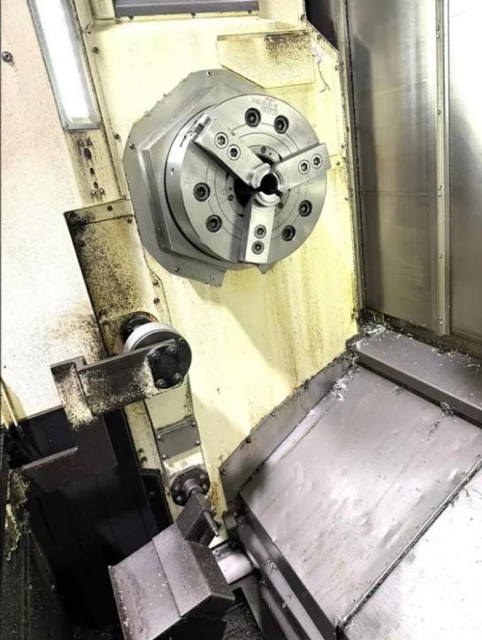 Used 2011 Mazak Integrex i-400 Mill Turn Center with Live Tooling, Y Axis, Tailstock, 60" Centers, 4" Bar Capacity, 36 Pos. ATC