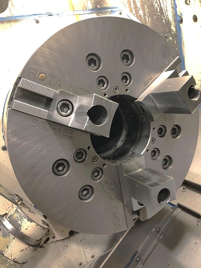 Used 2012 Mazak Nexus QTN 450-II/2000 with 7.24" Bore, 6.5" Bar Capacity, Hydr. Steady Rest, 19.7" Hyd Chuck, Tailstock, Chip Conveyor