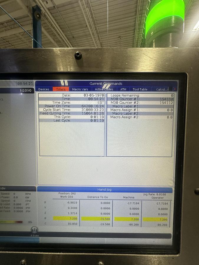 Used 2016 Haas UMC-750SS with Midaco 19 Pallet Changer System, Coolant Through Spindle, 15,000 RPM, Probing, 30 Position ATC